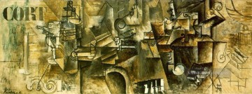  vier - Stillleben sur un Klavier CORT 1911 kubist Pablo Picasso